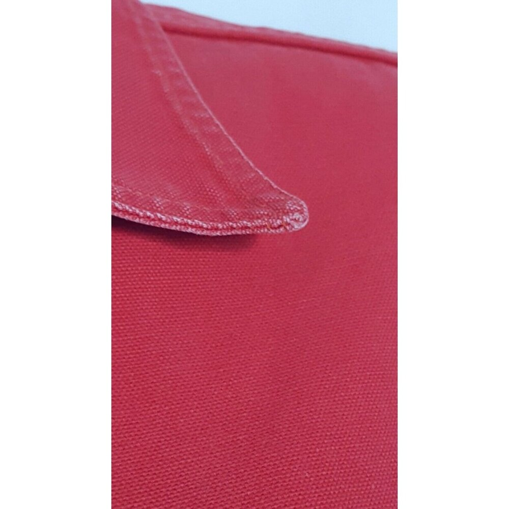 Cowboys Only Denim Shirt Mens L Long Sleeve Button Red Cape Rockabilly USA Vtg - Picture 7 of 8